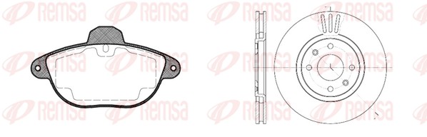Brake Kit, disc brake (8608.00)