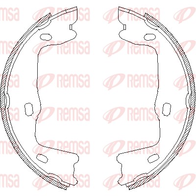 Brake Shoe, parking brake (4651.00)