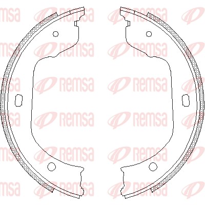 Brake Shoe, parking brake (4740.00)