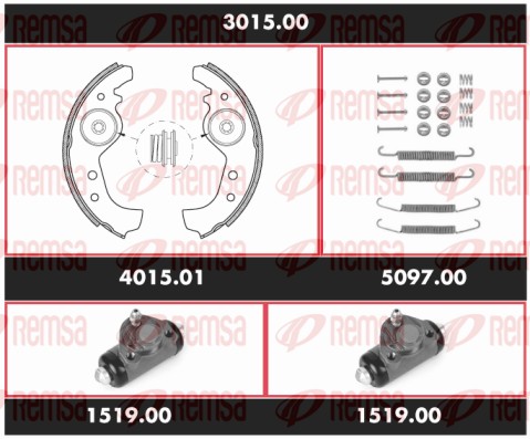 Brake Kit, drum brake (3015.00)