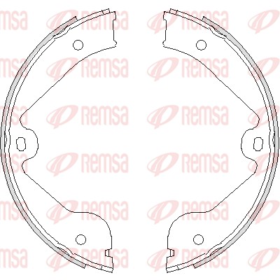 Brake Shoe, parking brake (4735.00)