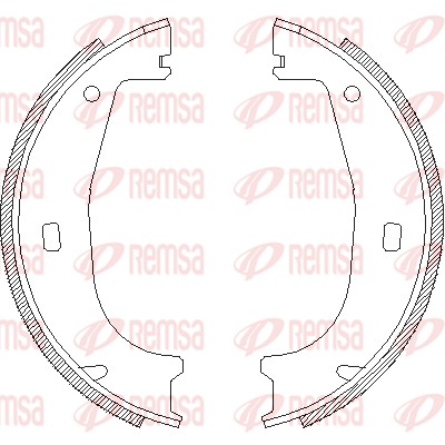 Brake Shoe, parking brake (4406.00)