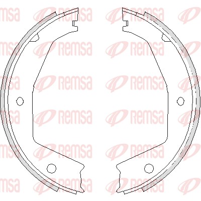 Brake Shoe, parking brake (4743.00)
