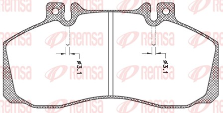 Brake Pad Set, disc brake (JCA 245.00)