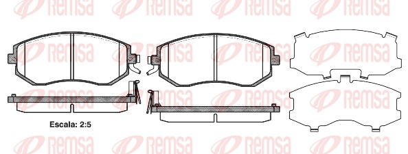 Brake Pad Set, disc brake (0951.04)