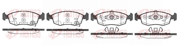 Brake Pad Set, disc brake (0172.50)