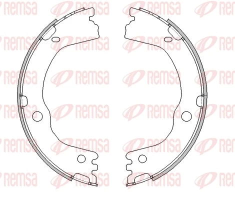 Brake Shoe, parking brake (4616.00)