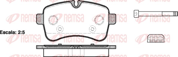 Brake Pad Set, disc brake (1282.00)