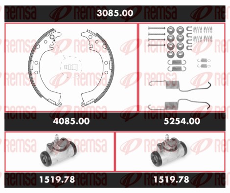 Brake Kit, drum brake (3085.00)
