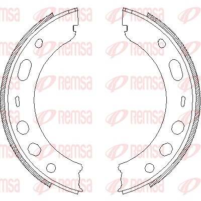 Brake Shoe, parking brake (4724.00)