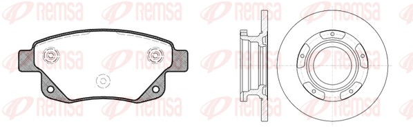 Brake Kit, disc brake (81252.00)