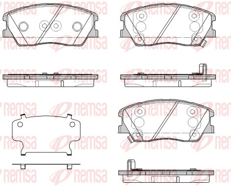 Brake Pad Set, disc brake (1884.02)