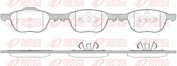 Brake Pad Set, disc brake (1082.00)