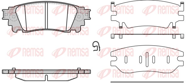 Brake Pad Set, disc brake (1636.00)