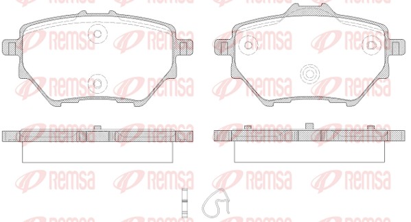 Brake Pad Set, disc brake (1562.00)