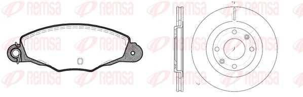 Brake Kit, disc brake (8659.01)
