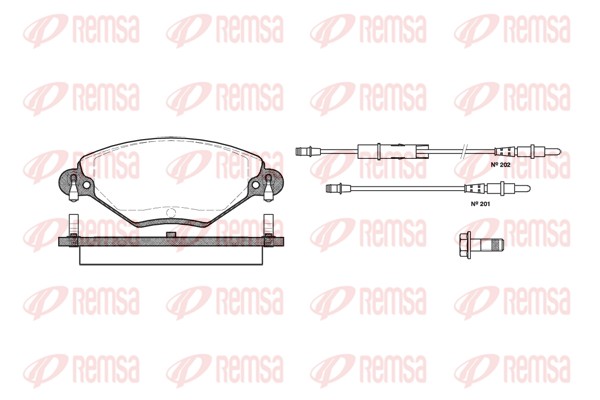 Brake Pad Set, disc brake (0828.04)