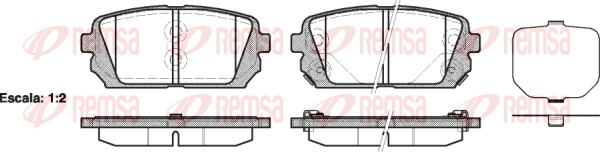 Brake Pad Set, disc brake (1303.02)
