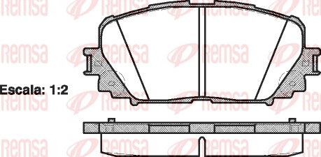 Brake Pad Set, disc brake (1258.00)