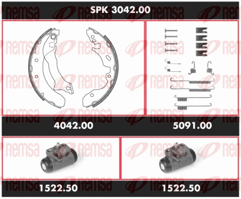 Brake Kit, drum brake (SPK 3042.00)