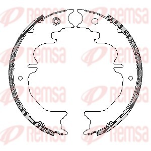 Brake Shoe, parking brake (4727.01)