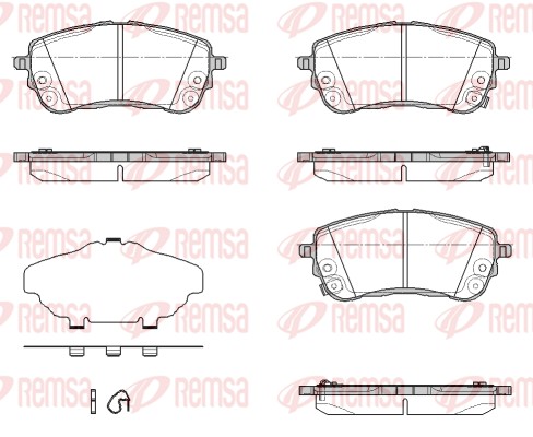 Brake Pad Set, disc brake (1858.12)