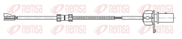Warning Contact, brake pad wear (001190)