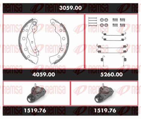 Brake Kit, drum brake (3059.00)