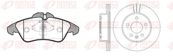 Brake Kit, disc brake (8578.00)