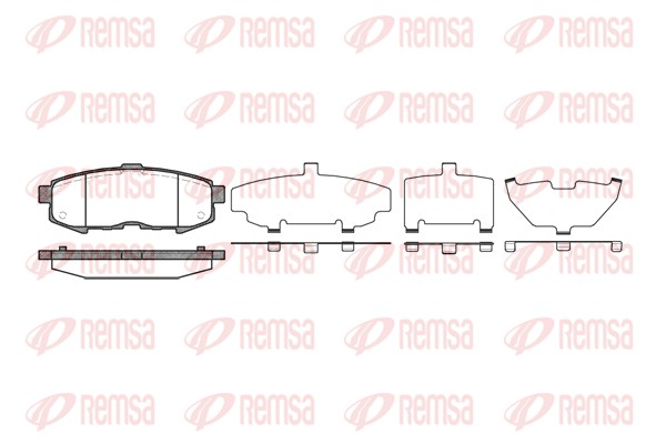 Brake Pad Set, disc brake (1160.00)