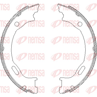 Brake Shoe, parking brake (4707.01)