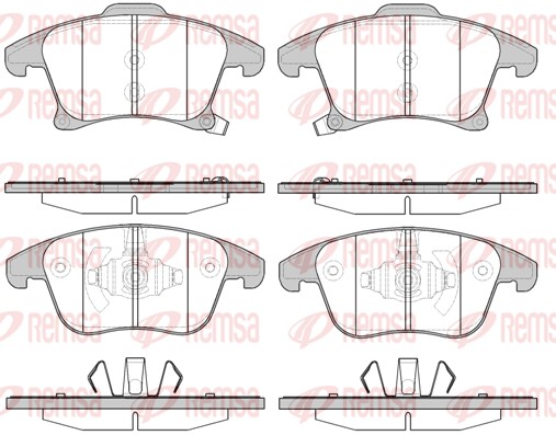 Brake Pad Set, disc brake (1249.22)