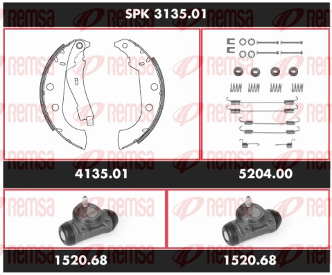 Brake Kit, drum brake (SPK 3135.01)