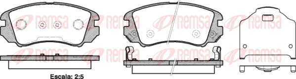 Brake Pad Set, disc brake (0953.22)