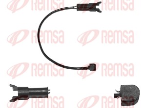 Warning Contact, brake pad wear (001033)