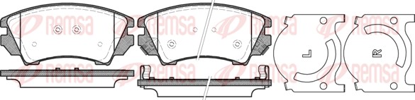 Brake Pad Set, disc brake (1375.12)