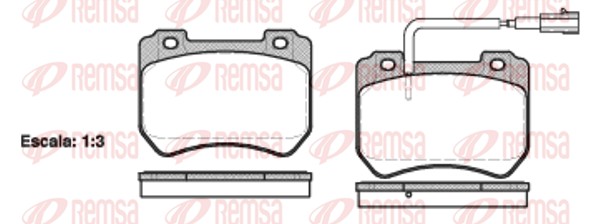 Brake Pad Set, disc brake (1444.01)