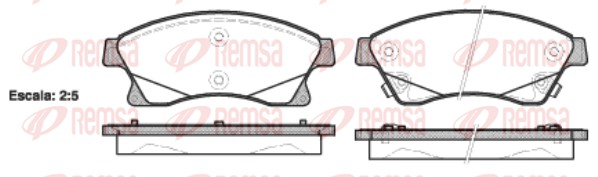Brake Pad Set, disc brake (1431.12)