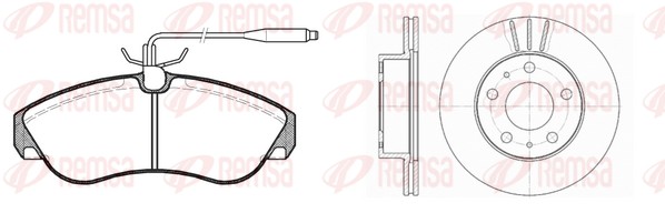 Brake Kit, disc brake (8487.00)