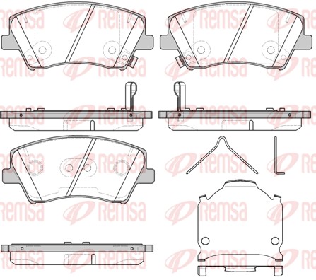 Brake Pad Set, disc brake (1412.04)