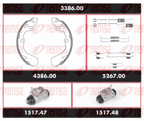 Brake Kit, drum brake (3386.00)