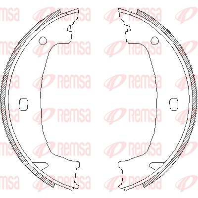 Brake Shoe, parking brake (4715.00)