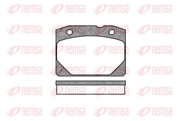 Brake Pad Set, disc brake (0080.00)