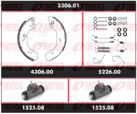 Brake Kit, drum brake (3306.01)