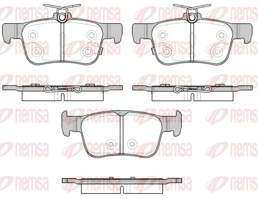 Brake Pad Set, disc brake (1551.32)