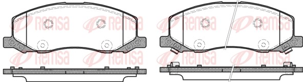 Brake Pad Set, disc brake (1386.02)