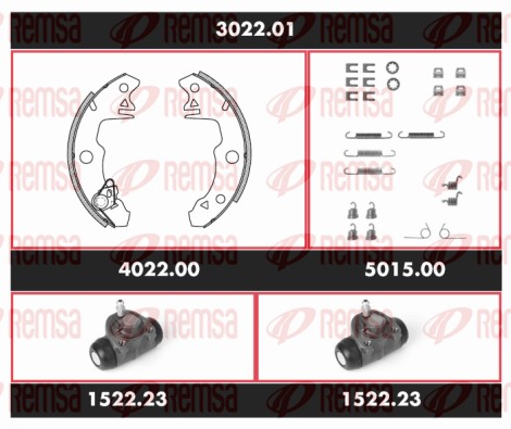 Brake Kit, drum brake (SPK 3022.01)