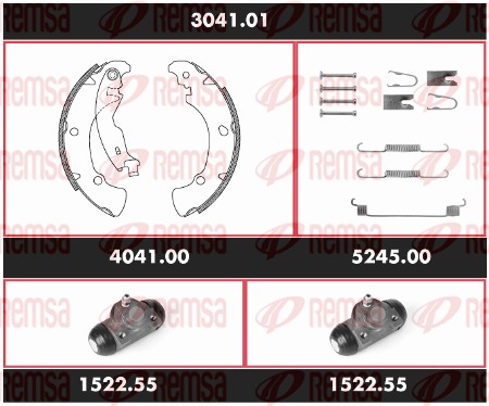 Brake Kit, drum brake (3041.01)