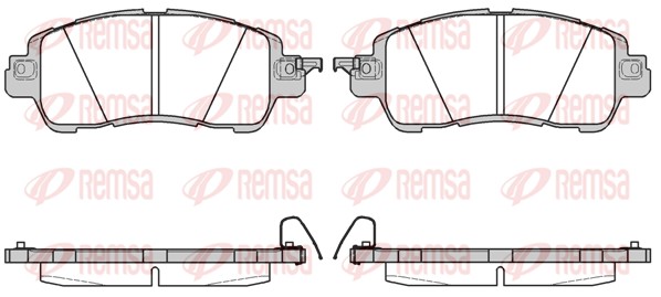 Brake Pad Set, disc brake (1656.04)
