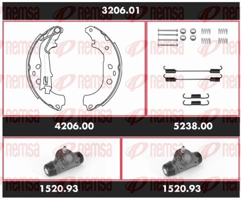 Brake Kit, drum brake (3206.01)